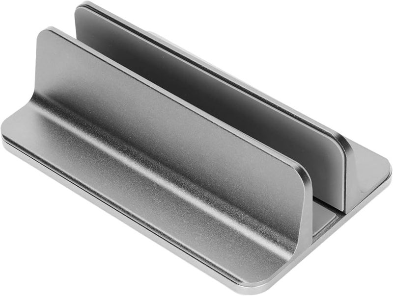Aluminum Alloy Vertical Laptop Stand Adjustable Foldable Holder with Anti Slip Mat - Image 2